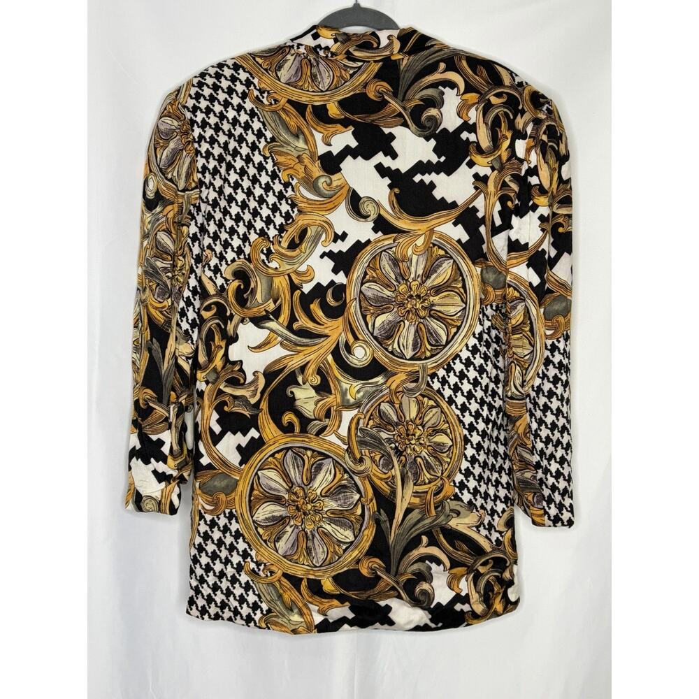 Vintage 90s Express Compagnie Internationale Baroque Blazer Small Made USA - Picture 2 of 8